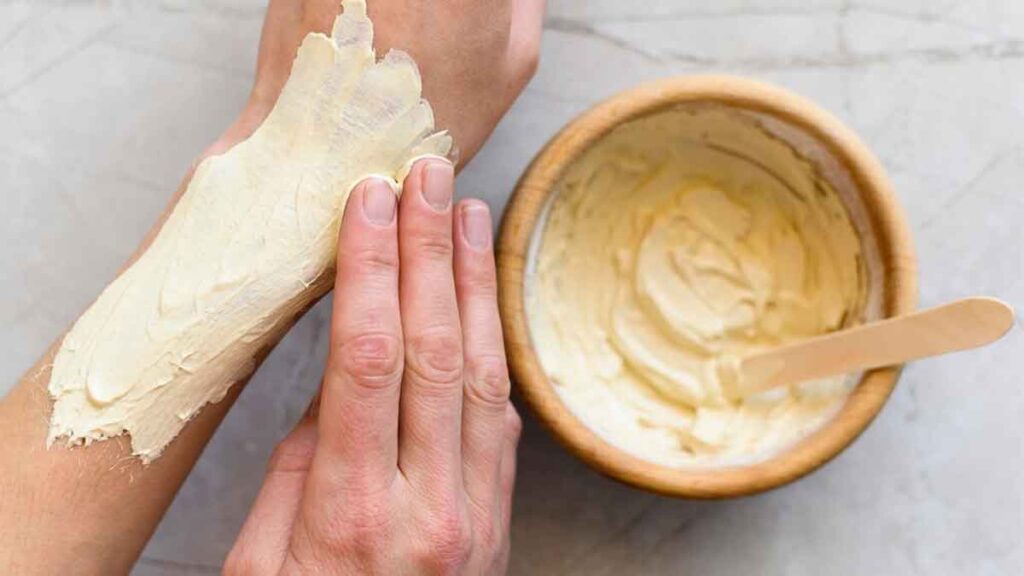Egg and Corn Flour Paste - remove underarm hair